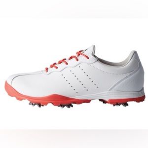ADIDAS Golf Women’s ADIPURE DC White/Coral Golf sneaker Sz 7.5 NWT